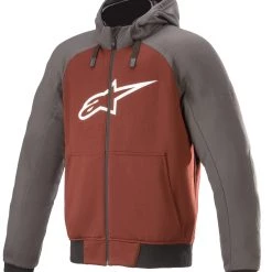 Sportbike Jackets Alpinestars Chrome Sport Hoody 16 Sportbike Jackets Alpinestars Chrome Sport Hoody -Jackets Online store alpinestars chrome sport hoody grey burgundy scaled