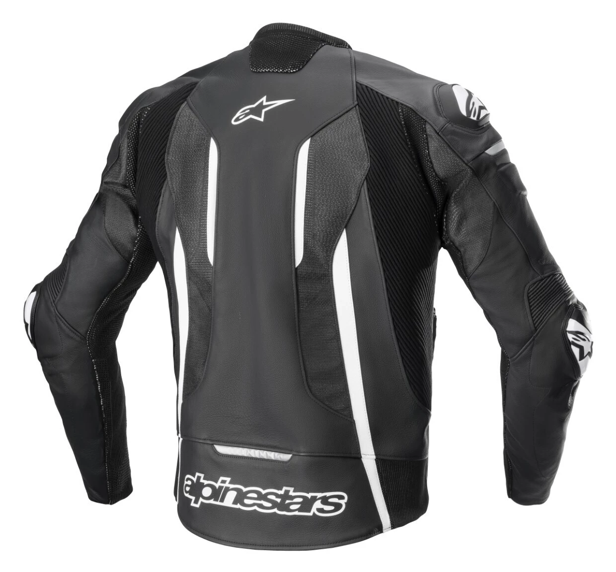 Sportbike Jackets Alpinestars Fusion Leather Jacket Black/White/Grey / 54 [Blemished - Very Good] - Image 2