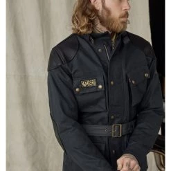 Waterproof Belstaff McGregor Pro Vintage Jacket -Jackets Online store belstaff mc gregor pro vintage jacket vintage black 2