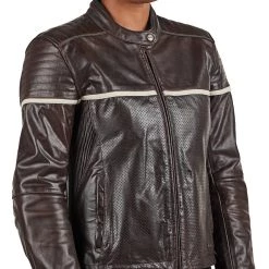 Women's Jackets BILT Alder 2 Women's Leather Jacket -Jackets Online store bilt alder2 womens leather jacket brown cream 6