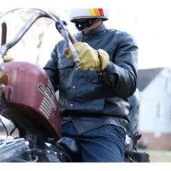 Jackets First Manufacturing Vigilante Leather Riding Shirt -Jackets Online store first manufacturing vigilante mens leather shirt black 3