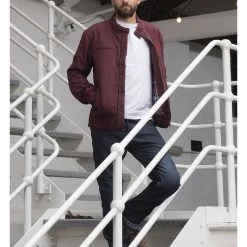 Jackets Merlin Wesley Jacket -Jackets Online store merlin wesley jacket burgundy 1