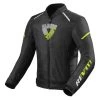 Waterproof REV'IT! Sprint H2O Jacket Black/Hi-Viz Yellow / LG [Blemished - Very Good]