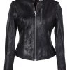 Women's Jackets Schott 21141W Lambskin Cafe Women's Jacket