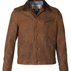 V-Twin & Cruiser Jackets Schott 538 Nubuck Cowhide Mechanics Jacket