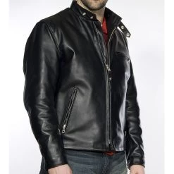 Jackets Schott 141 Cafe Racer Jacket -Jackets Online store schott classic racer141 jacket 2