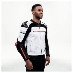 Jackets & Vests Sedici Corsa Perforated Leather Jacket -Jackets Online store sedici corsa perforated leather jacket white black